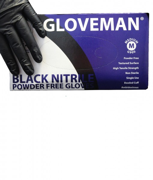 Black Nitrile Gloves Neills Materials