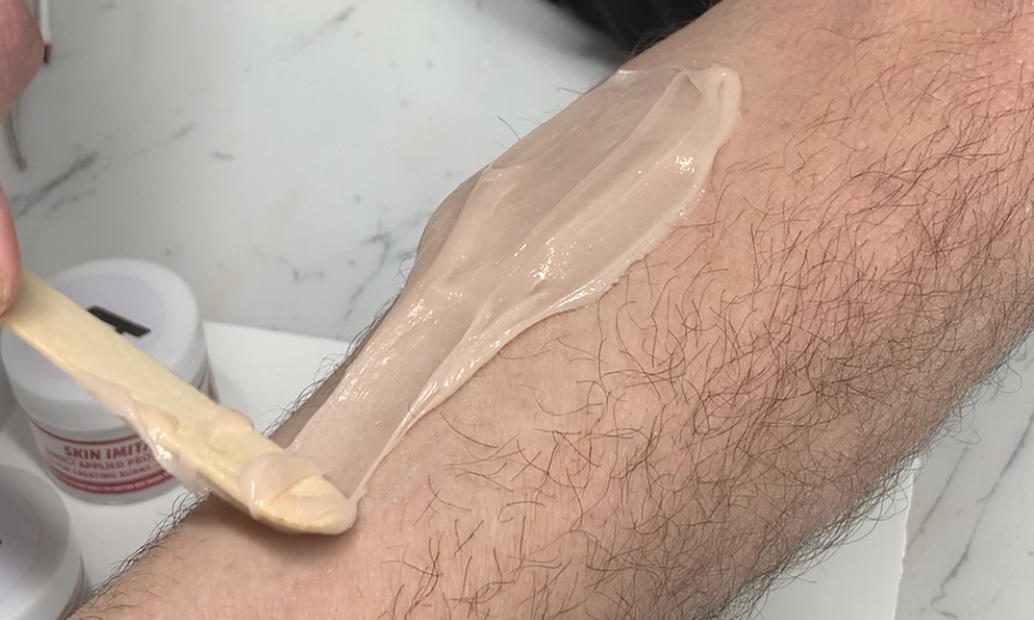 Applying silicone to the skin