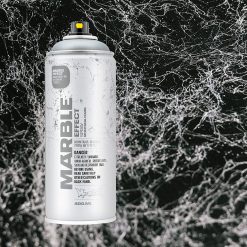 Spray Paint Marble Effect Silver