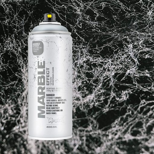 Spray Paint Marble Effect Silver