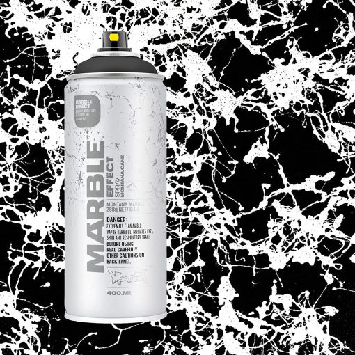 Spray Paint Marble Effect Black