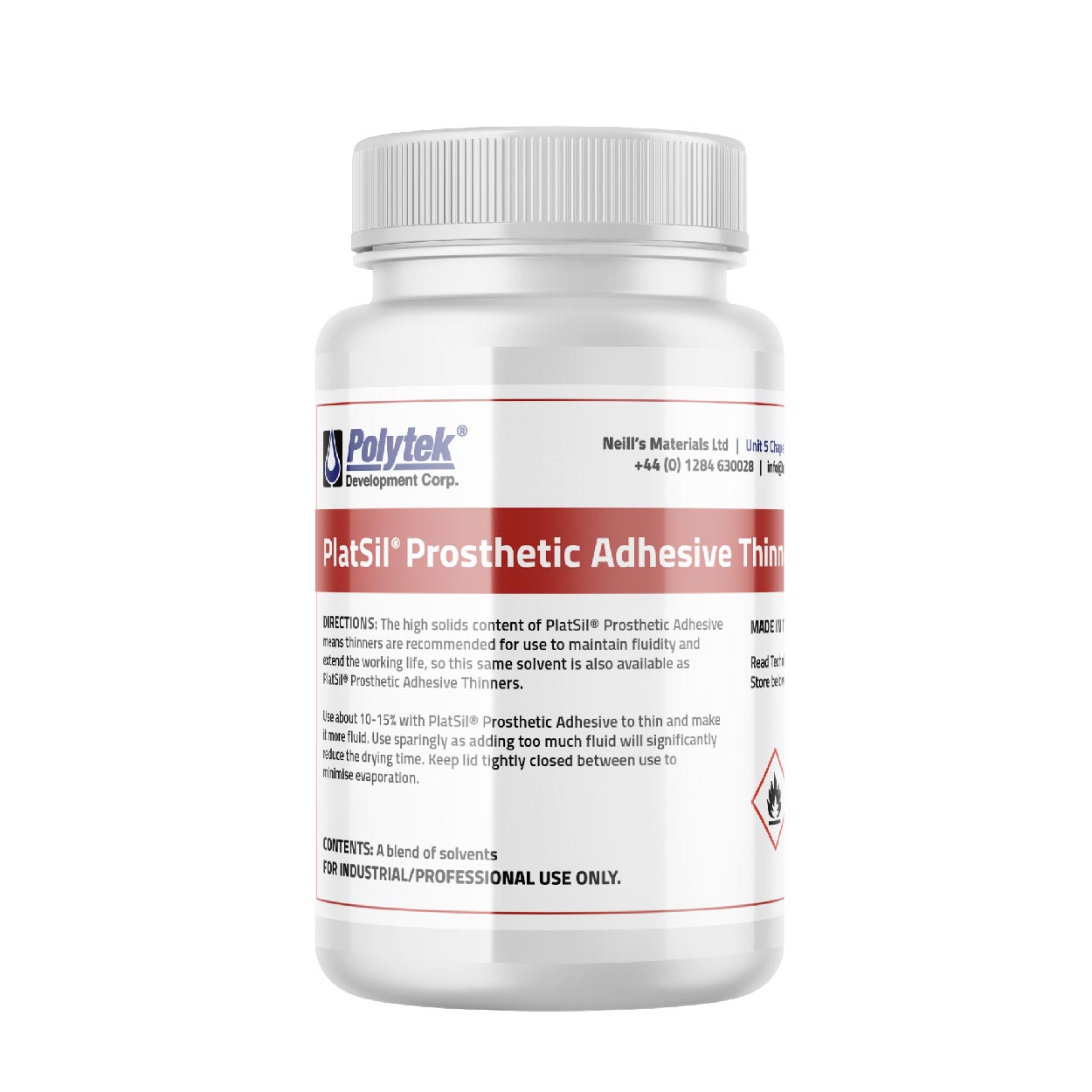PlatSil Prosthetic Adhesive Thinners