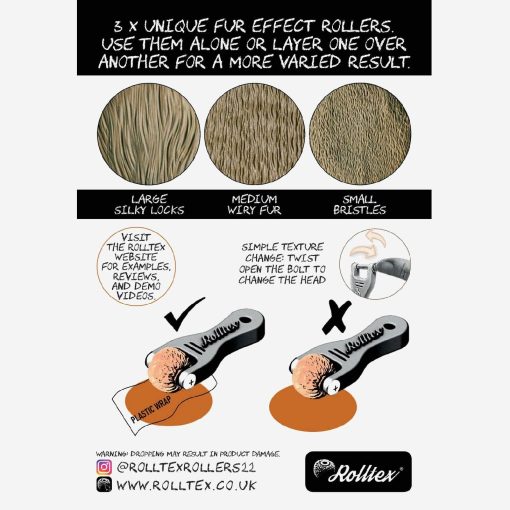 Rolltex Texture Rollers Fur Series - Image 4