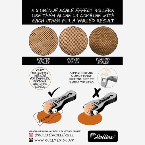 Rolltex Texture Rollers Scales Series - Image 4