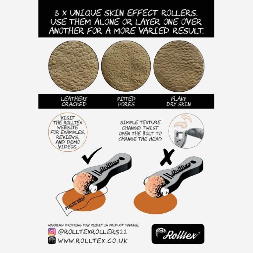 Rolltex Texture Rollers Theatrical Skin Series - Image 4