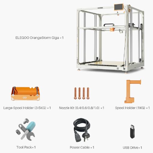 Elegoo OrangeStorm Giga FDM 3D Printer - Image 7